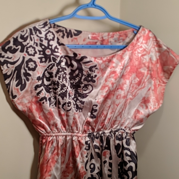 Empire waist , short sleeved blouse - Picture 2 of 4